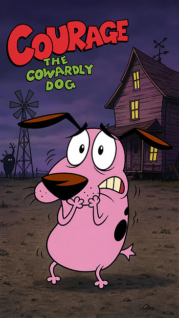Courage — Cowardly Dog HD phone wallpaper