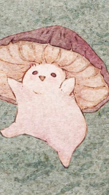 Cute mushroom, vintage HD phone wallpaper