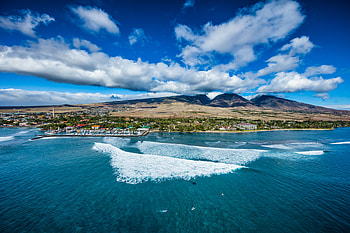 Lahaina Paddleboad Lovers, Maui, Hawaii, historic, graphy, aerial HD wallpaper