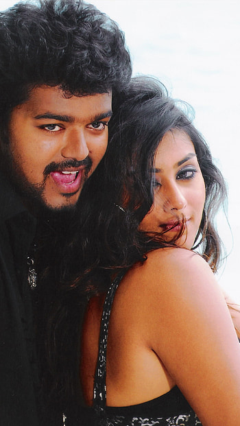 Azhagiya tamizh magan, vijay, namitha HD phone wallpaper