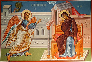 Annuntiation, Mary, Angel, Virgin, Gabriel HD wallpaper