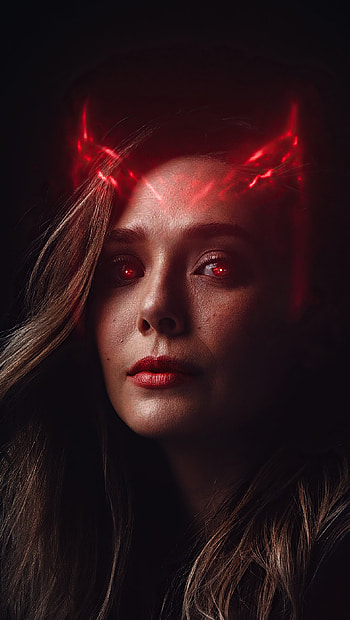 Scarlet Witch, marvel, wandavision HD phone wallpaper