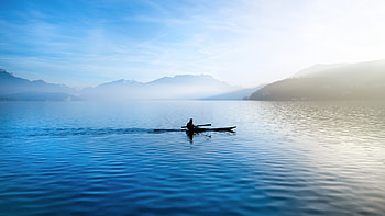 Morning Relief Lake HD wallpaper