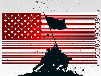 US Anonymous, anonymous, us, red, flag, code bar HD wallpaper