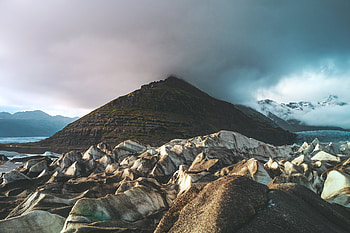 Landscape, Nature, Ice, Mountain, Vertex, Top, Glacier, Iceland HD wallpaper
