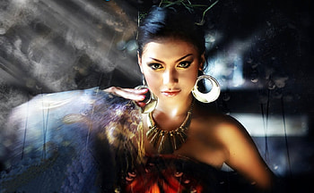 Exotic woman, glamour, model, woman, exotic HD wallpaper