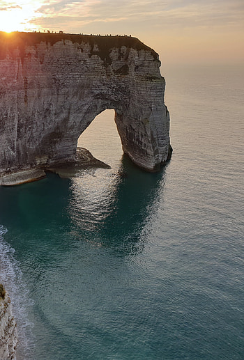 Coast, arch, aerial view, sea, adorable scenery HD phone wallpaper