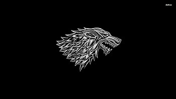 House Stark logo in Game of Thrones - TV Show . HD wallpaper
