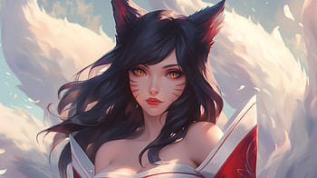Ahri - League of Legends Anime Art, Anime, video game, League Of Legends, Ahri (League Of Legends) HD wallpaper