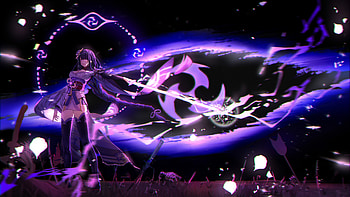 Baal Raiden Shogun Genshin Impact HD wallpaper