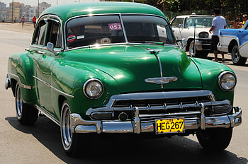 cuban car, old, classic, cuban, car HD wallpaper