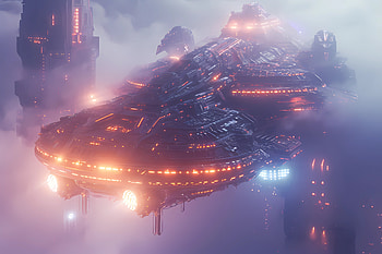 Starship undocking, AI Art, Sci Fi HD wallpaper