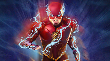 The Flash Blue Lightning, flash, superheroes, artist, artwork, digital-art, artstation HD wallpaper