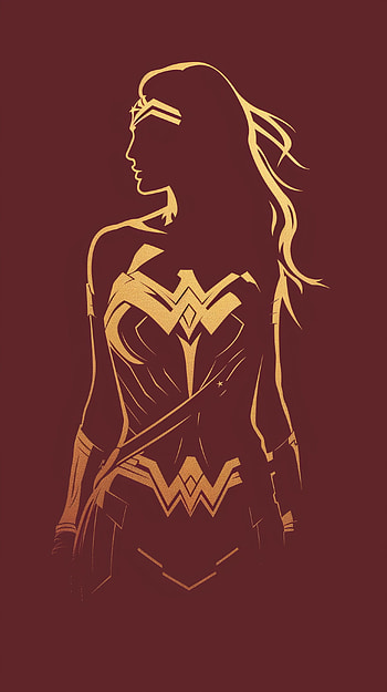 Wonder Silhouette , Wonder Woman HD phone wallpaper