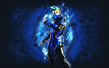 Fortnite Mask On Ninja Skin, Fortnite, main characters, blue stone background, Mask On Ninja, Fortnite skins, Mask On Ninja Skin, Mask On Ninja Fortnite, Fortnite characters HD wallpaper