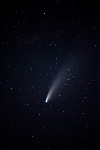 Sky, Universe, Starry Sky, Glow, Comet, Meteorite HD phone wallpaper