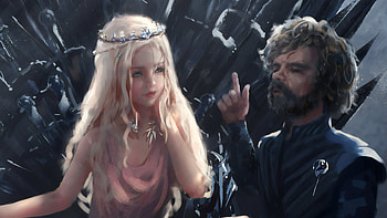 Daenerys And Tyrion, daenerys-targaryen, tyrion-lannister, game-of-thrones-season-8, game-of-thrones, tv-shows, deviantart HD wallpaper
