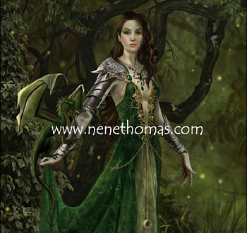 Green forest girl, girl, green girl, forest girl HD wallpaper