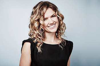 Smile, celebrity, black top, Erin Richards HD wallpaper