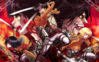 Attack on Titan Eren Mikasa Armin a161 HD wallpaper