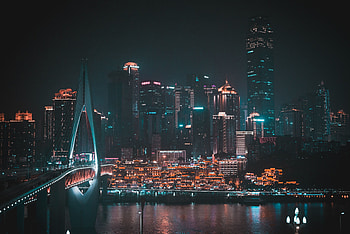 City, buildings, aerial view, cityscape HD wallpaper