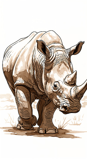 Majestic Rhino: Bold Wildlife , Wildlife, Animal, horns HD phone wallpaper