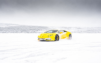 Sports, Winter, Lamborghini, Snow, Cars, Sports Car, Supercar, Lamborghini Aventador HD wallpaper