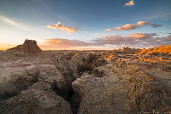 Badlands sunset, Badlands, fun, desert, cool, nature, sunset HD wallpaper