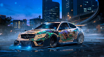 Mercedes Drift, mercedes, mercedes-benz, cars, drift, custom, modified HD wallpaper