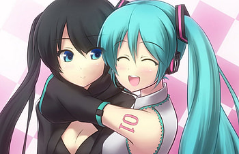 konachan.com - 66438 black_rock_shooter black_rock_shooter_(character) hatsune_miku vocaloid (1), black rock shooter, miku, vocaloid, hatsune HD wallpaper