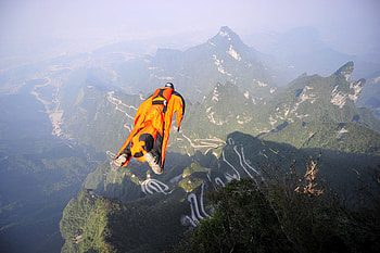 Victor Kovats, Wingsuit Flying HD wallpaper