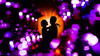 Couple Love Silhouette, couple, dancing, love, silhouette, artist, artwork, digital-art HD wallpaper
