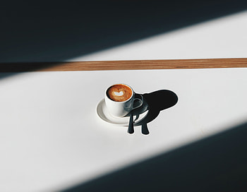 Minimal, coffee cup, white HD wallpaper