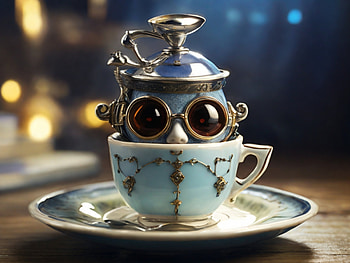 Inside The Tea Cup, artistic HD wallpaper