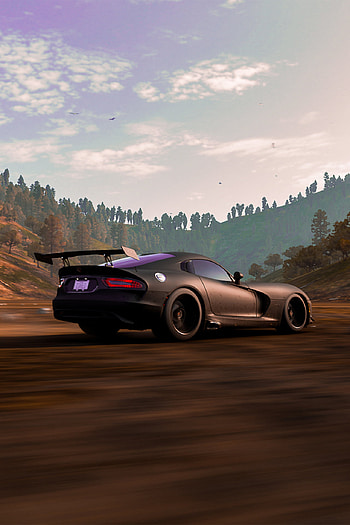Dodge Viper, sky, cars, nature, purple sky HD phone wallpaper