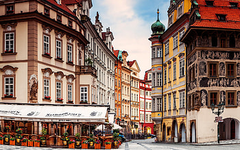 Enchanting streets, European delight, Quaint corners, Prague's secrets HD wallpaper