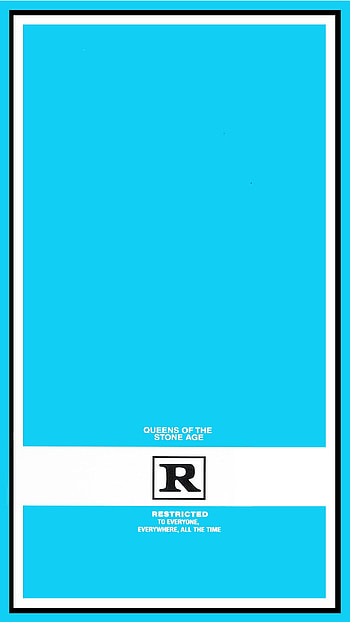 QOTSA Rated R art, Rated R, electric blue, Queens Of The Stone Age, album art HD phone wallpaper