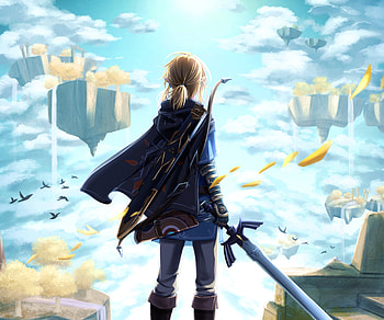 Link’s Epic Journey: from The Legend of Zelda – Tears of the Kingdom, Link, video game, The Legend of Zelda: Tears of the Kingdom HD wallpaper