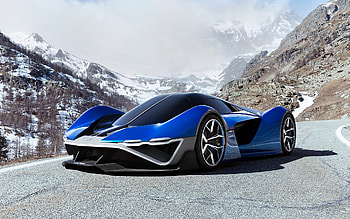 2022 Alpine A4810, IED Concept, , front view, exterior, hydrogen cars, hypercar, blue A4810, Alpine HD wallpaper