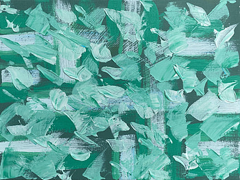 Abstract, Paint, Canvas, Mint, Smears, Strokes HD wallpaper