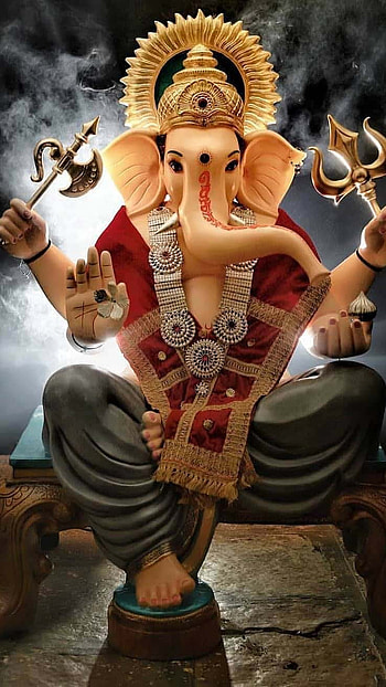 Ganpati, avnesha, god, devotional HD phone wallpaper