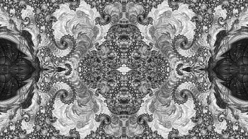 Trippy Psychedelic Fractal, trippy, psychedelic, aesthetic, white, black, Abstract, fractal, abstract black HD wallpaper