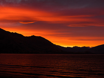 Nature, Sunset, Sky, Mountains, Horizon HD wallpaper