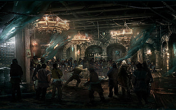 Assassin's Creed, assassination, restaurant, art, game, assassin, warrior HD wallpaper