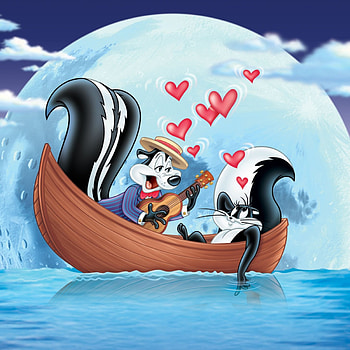 Pepe Le Pew and Penelope, Looney Tunes (Valentine's Day) HD phone wallpaper