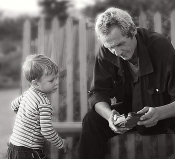 DAD, boy, black and white, car, love, broken, son HD wallpaper