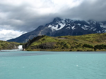 Torres Del Paine, sky, water, lake, mountain HD wallpaper