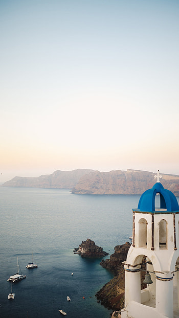 Santorini landscapes, Captured by Anna Sulte, graphy masterpiece, Greek paradise HD phone wallpaper