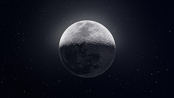 Dark Moon , moon, digital-universe, space HD wallpaper