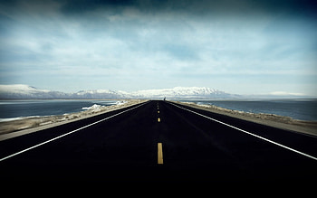 Cities, Sky, Horizon, Road, Markup, Dahl, Distance HD wallpaper